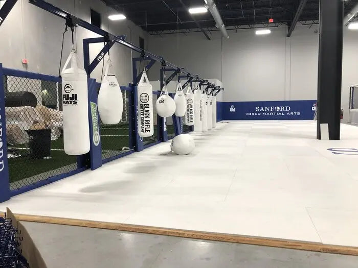 Fuji 6ft Muay Thai Heavy Bags in White Colour