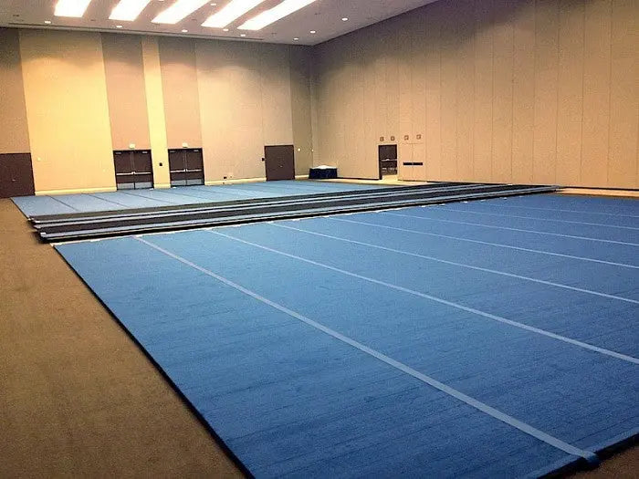 Gymnastics Roll Out Mats Blue