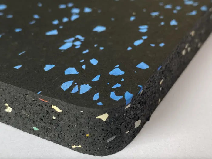 Legend Blue 15mm Rubber Gym Tile Sample Swatch