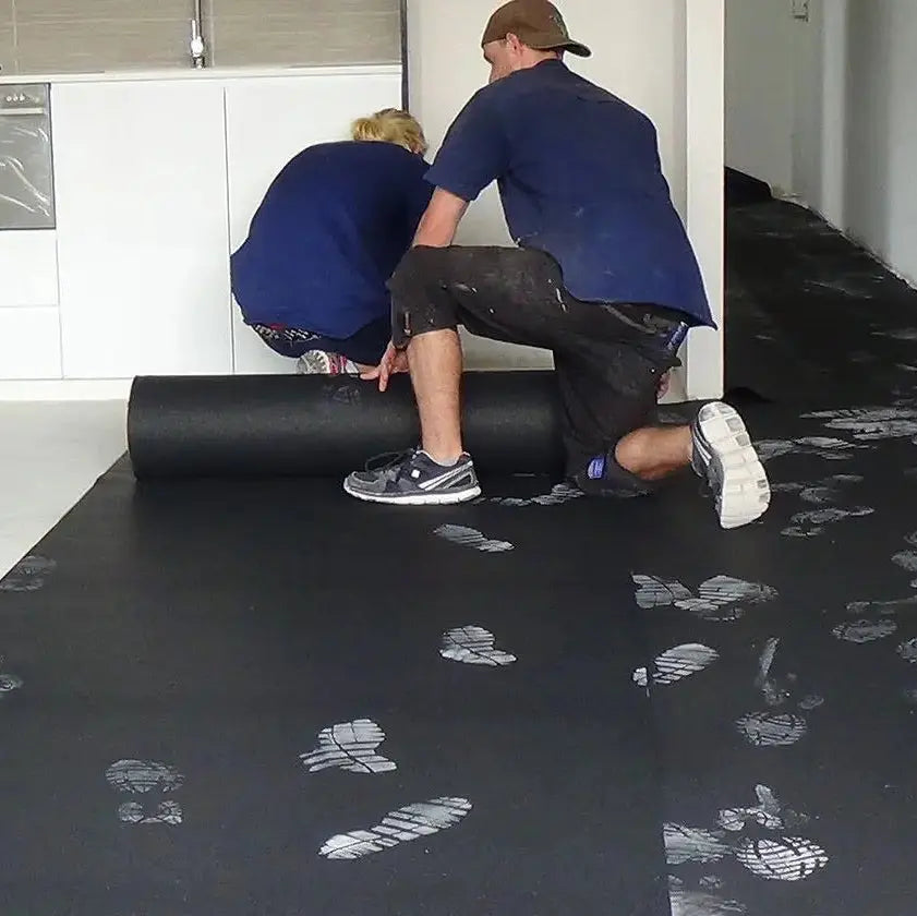 A1 AcoustaMat Underlay being laid