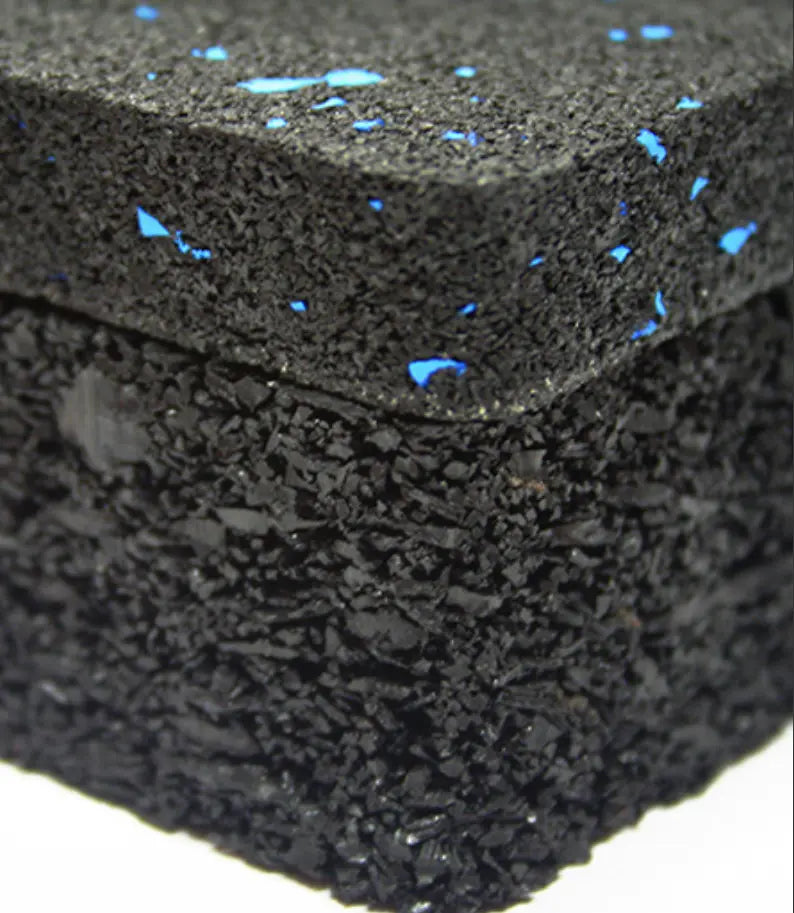 A1 Olympact Rubber Tile Underlay under Rubber Gym Tile