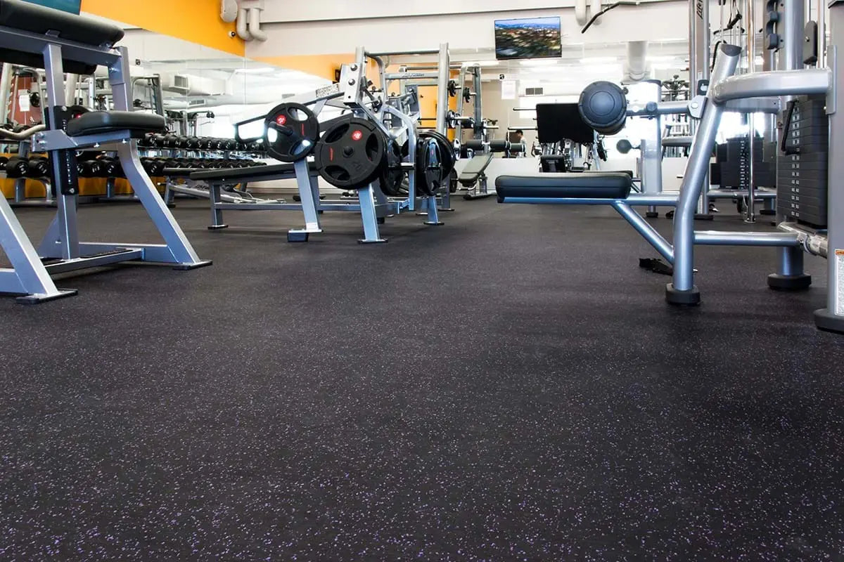 A1 Rolled Rubber Gym Flooring installation 4