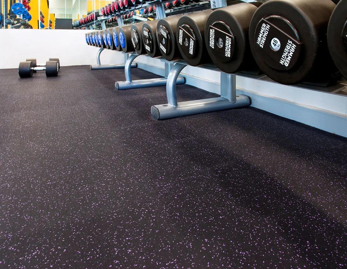 A1 Rolled Rubber Gym Flooring installation 6