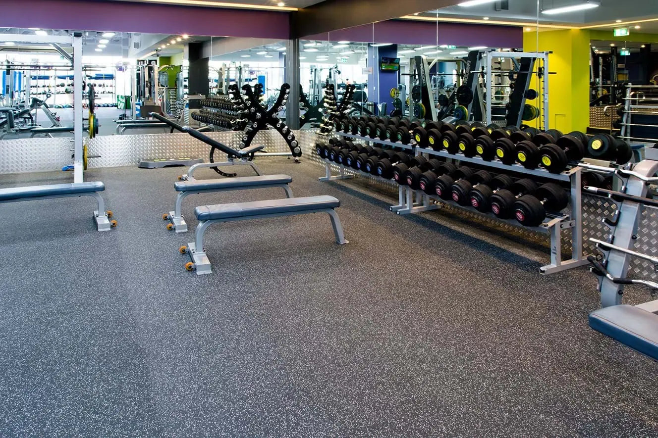 A1 Rolled Rubber Gym Flooring installation 7