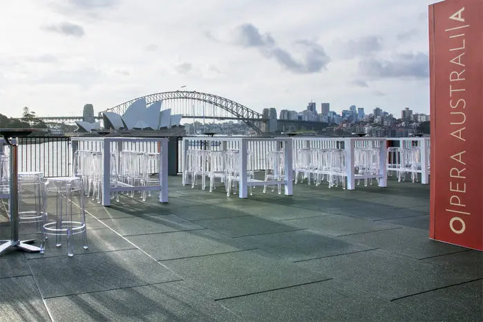 A1 Rubber 15mm Gym Tile installation on Sydney Harbour