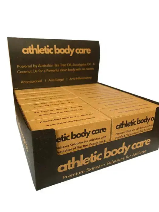 Athletic Body Care 12 Pack Soap Bars display box