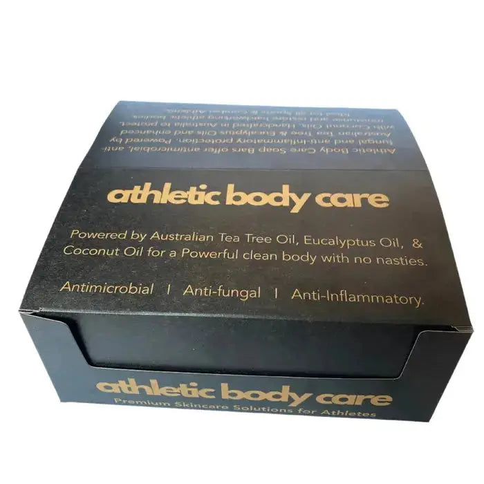 Athletic Body Care 12 Pack Soap Bars display box closed