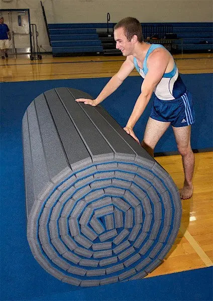 Fuji Gymnastics Roll Out Mats 50mm Blue