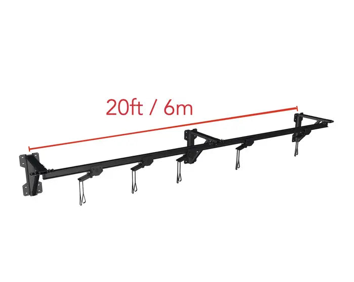 Fuji Wall Mount Trolley Rack System 6 meter section