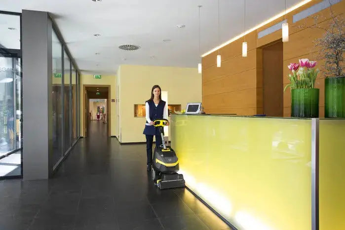 Karcher BR35/12 Floor Scrubber in action