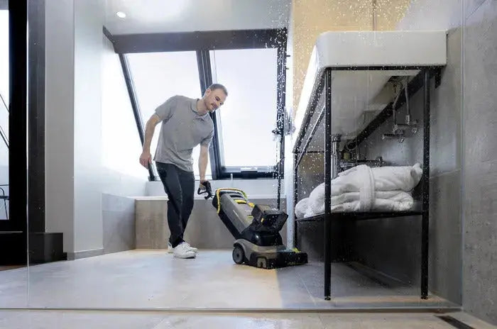 Karcher BR 30/4 C BP Scrubber Drier in action