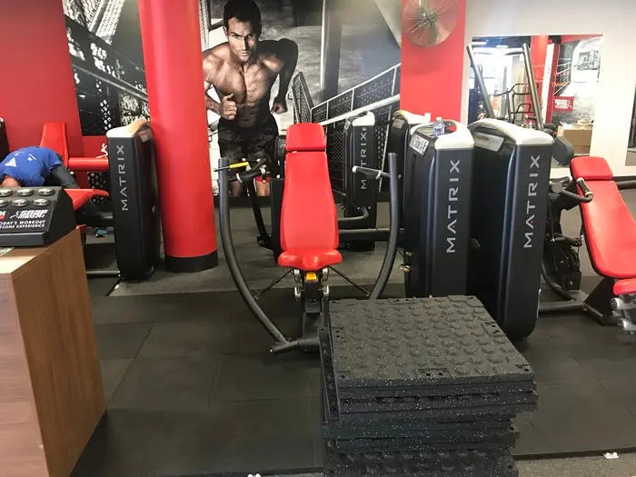Legend 25mm Heavy Impact Gym Tiles installation