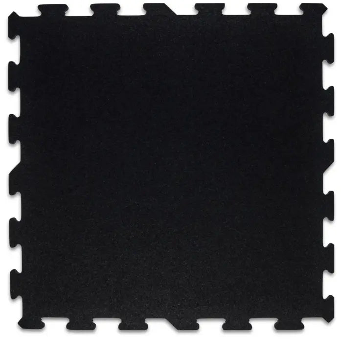 Legend Interlocking Gym Tile in plain Black