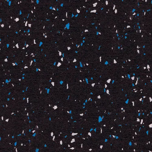 Legend Rolled Rubber Gym Flooring Blue and Grey Speckle