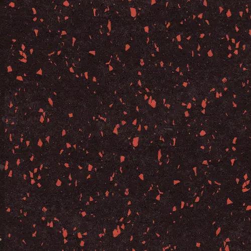 Legend Rolled Rubber Gym Flooring Red Speckle