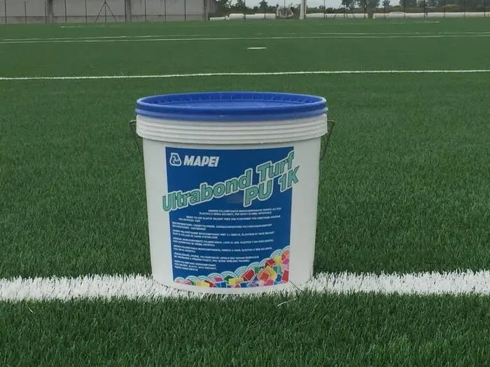 Mapei Ultrabond Turf PU 1K - 15kg tub on pitch