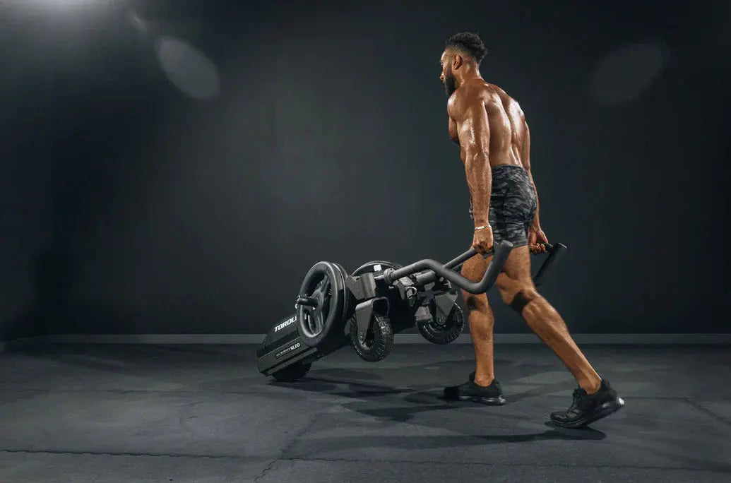Torque Fitness TANK M3 Push Sled Wheel Barrow action